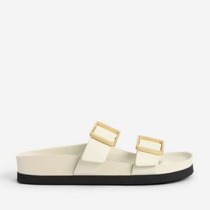 Buckle Strap Slide Sandals